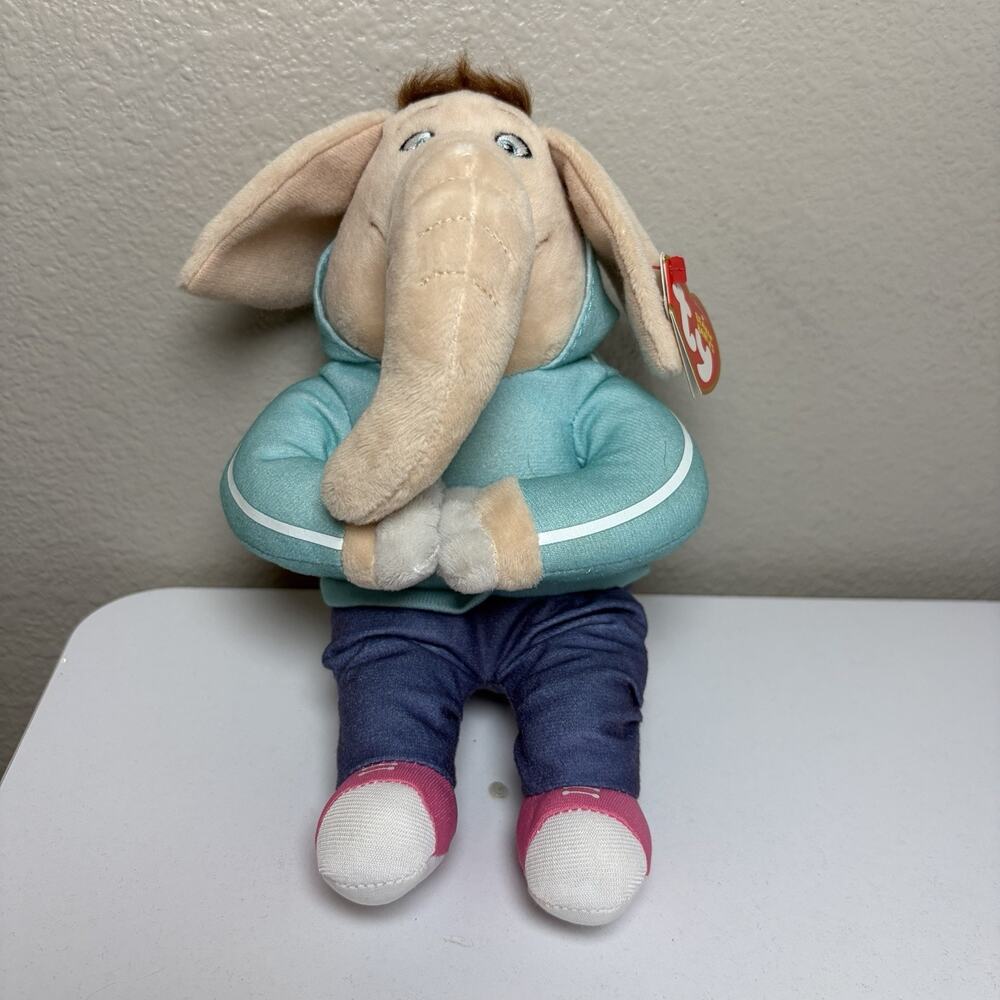 Ty Beanie Meena the Elephant Sing Movie Universal Illumination 9"